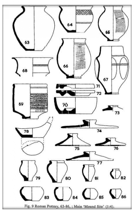 Roman pottery from Broomhey farm